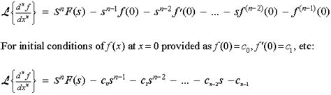 Use Of Laplace Transforms To Solve Linear Differential Equations