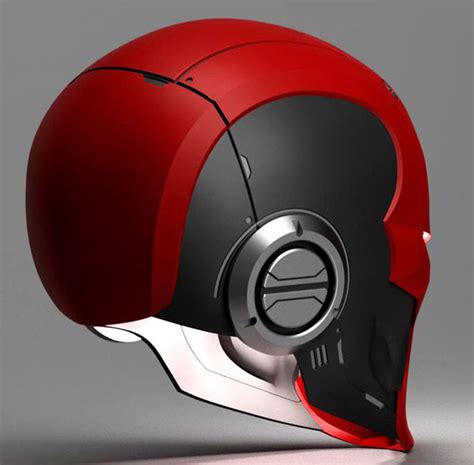 Red Ronin Helmet 3D Model Ready to Print STL