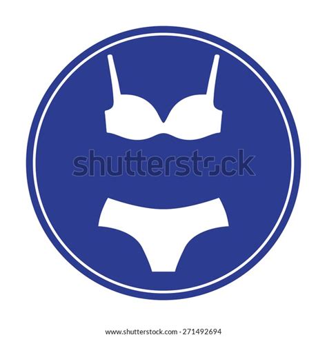 Set Lingerie Swimsuit Twopiece Bikini Silhouette Stock Vector Royalty Free