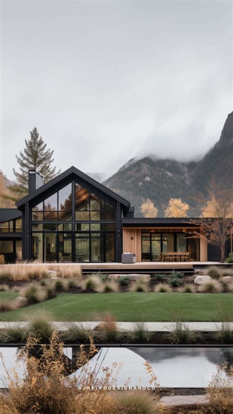 Modern Mountain House - J. Reiko Design + Co | Mountain home exterior ...