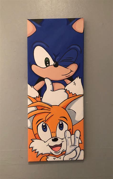 Sonic The Hedgehog Long Canvas Disney Canvas Art Diy Canvas Art