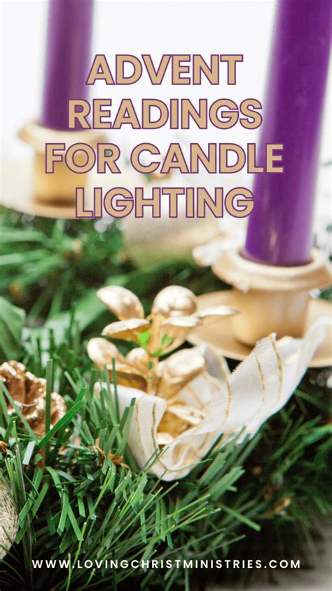 Advent Readings For Candle Lighting 2024 - Ariel Brittni