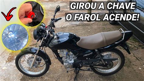 Como Fazer P S Chave No Farol Da Cg Fan Youtube