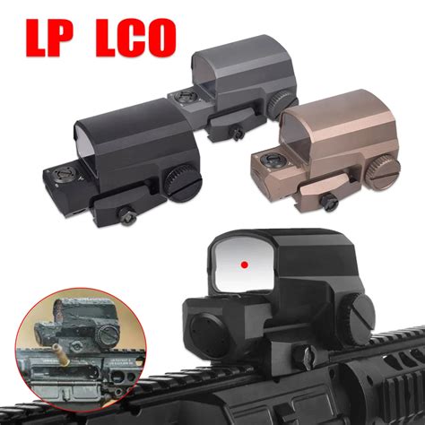 Airsoft Lp Lco Mira De Punto Rojo Mira Hologr Fica Para Rifle De Caza