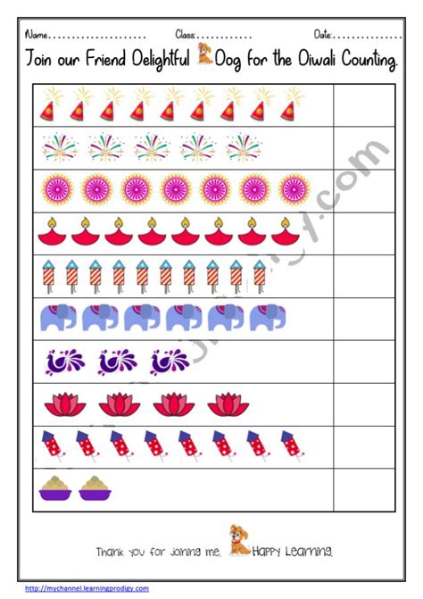 Diwali Worksheets For Kindergarten