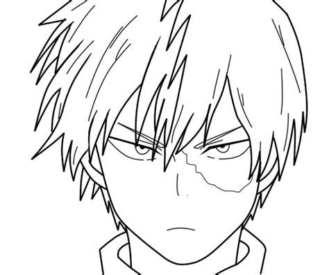 Mha My Hero Academia Coloring Pages Todoroki - Anoite Wallpaper