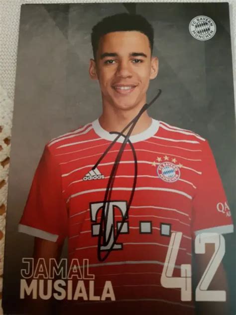 Jamal Musiala Autogrammkarte Bayern M Nchen Saison Original