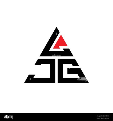 Logo De Lettre Triangle Ljg Avec Forme De Triangle Monogramme De Logo