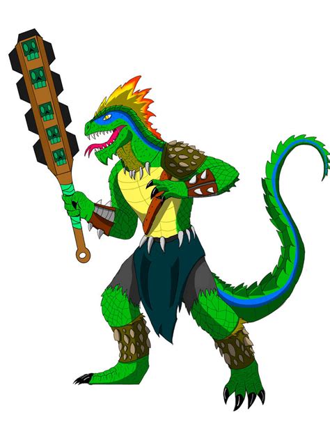 Dnd Character Vargach The Lizardfolk Barbarian By Geeko1968 On Deviantart