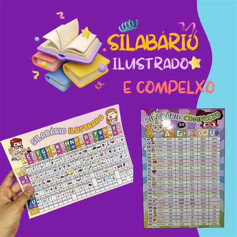 Silabário Ilustrado Mais Silabário Silabas Complexas Educadora Audrey