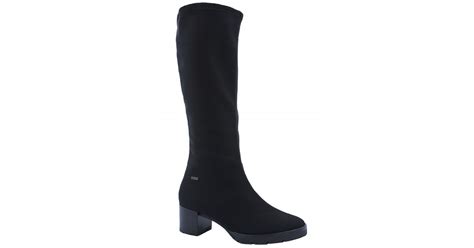 Демисезонные сапоги Hogl из текстиля с gore-tex черные 4-134848