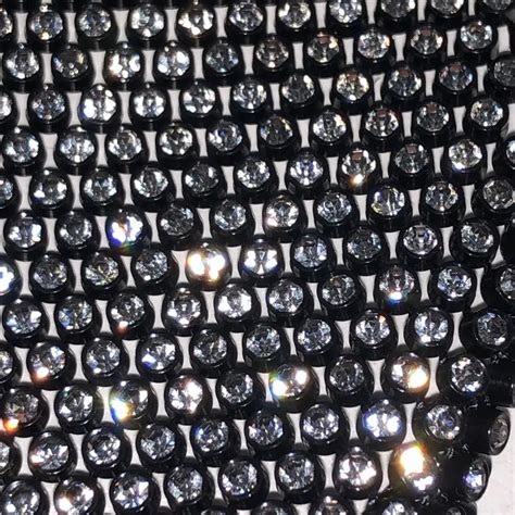 Hot Fix Diamond Sheet Trimming Size 120 45cm Each With Gold Chain Plate Hot Fix Diamond Sheet