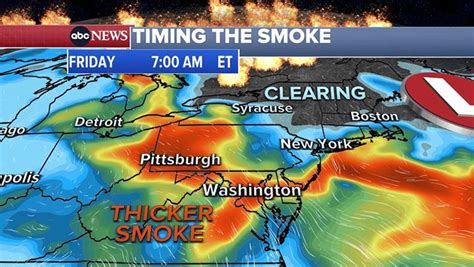 Wildfire Smoke Map Forecast Shows Which Us Cities States Are Being