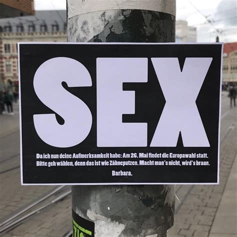 Sex Plakat Am Anger In Erfurt Aufgetaucht Barbara War Da Thueringen