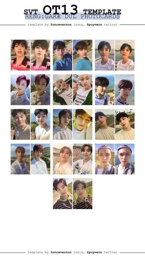 Seventeen Heng Gar Dul Photocards