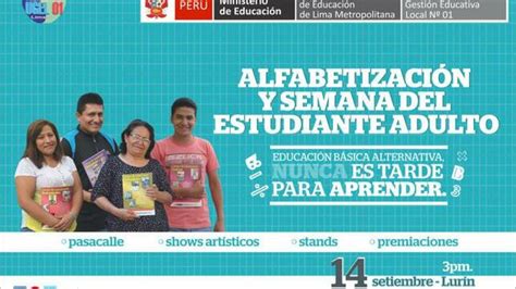 D A Internacional De La Alfabetizaci N Y Semana Del Estudiante Adulto