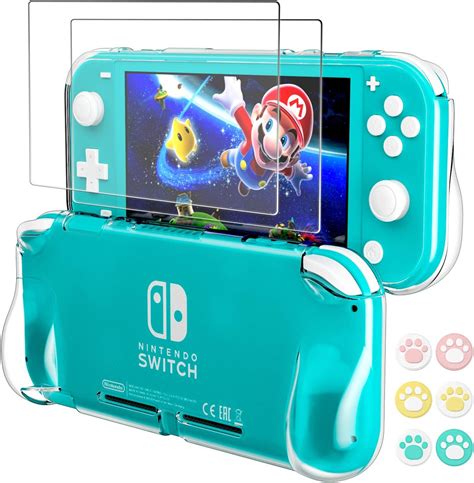 Case For Nintendo Switch Lite Clear Grip Cover With 2 Uk