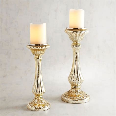 Mercury Glass Pillar Candle Holders Pier 1 Imports Pillar Candle