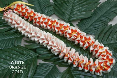 how to make ribbon leis 4