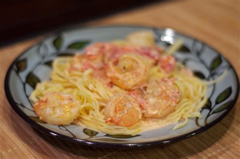 Angel Hair With Shrimp And Creamy Tomato Sauce The Little Chef