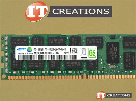 M393B1K70DH0-CH9 SAMSUNG 8GB PC3-10600R DDR3-1333 REGISTERED ECC 2RX4 ...