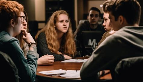 Un Grupo Diverso De Estudiantes Sonriendo Y Estudiando Juntos En El