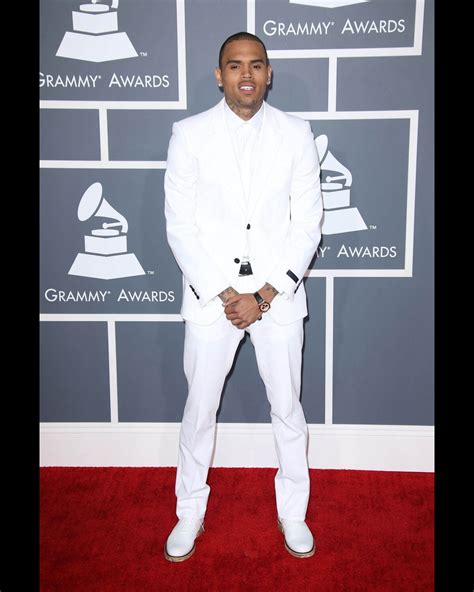 Vidéo Chris Brown à la 55eme cérémonie des Grammy Awards à Los