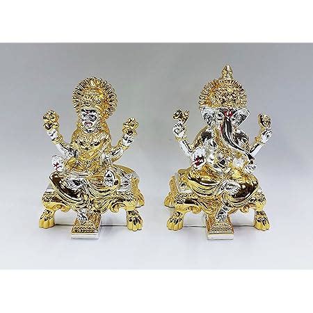 Buy Gold Art India Gold And Silver Plated Laxmi Ganesha Idols Online At