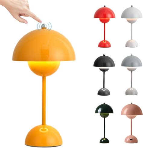 Starnearby Lampe De Table LED Pot De Fleurs Lampe De Chevet