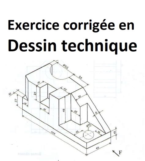 Exercice corrigée en dessin technique Cours génie civil Outils