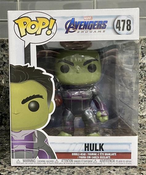 Marvel Avengers Endgame 478 Hulk With Gauntlet 6 Funko Pop Vinyl