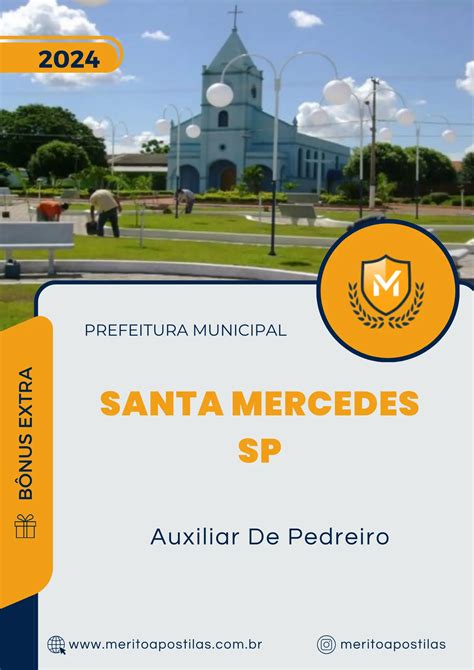 Apostila Auxiliar De Pedreiro Prefeitura De Santa Mercedes Sp