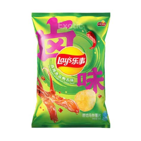 Lay S Hot And Spicy Braised Duck Tongue Flavor Potato Chips GDefault Title Braised Duck