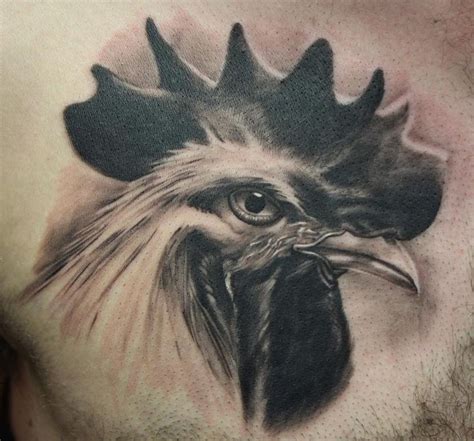 Rooster By Wade Rogers TattooNOW Rooster Tattoo Chicken Tattoo