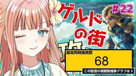 ライブ同時接続数グラフ『【ゼルダの伝説ティアーズオブザキングダム 】 ゲルド攻略していこう！＃22 』 Livechart