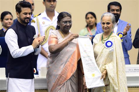 The President Of India Smt Droupadi Murmu Conferred Dadasaheb Phalke