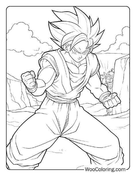 Goku Coloring Pages Free Printable Pdf Woo Coloring