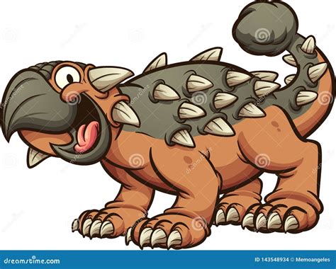 Ankylosaurus Dinosaur Cartoon Character | CartoonDealer.com #90418161