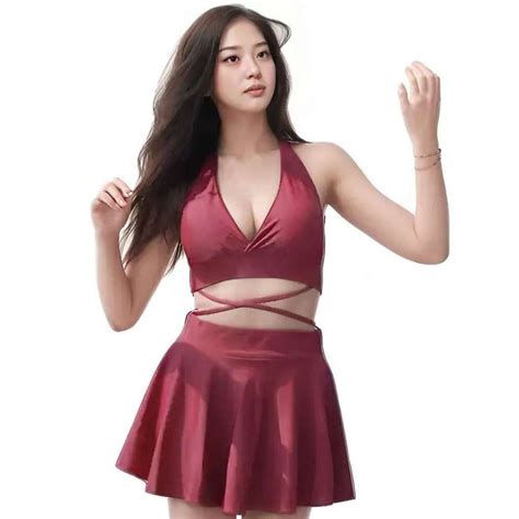 Đồ Bơi Bikini Nữ Mảnh Chéo Đan Dây SAVVY SV MUP Dáng Váy Đi Biển Cao Cấp Shopee Việt Nam