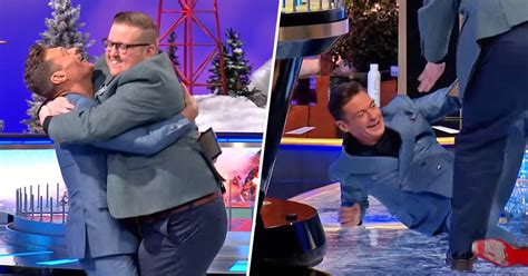 Ryan Seacrest Has Epic Fall While Celebrating Wheel of Fortune Win