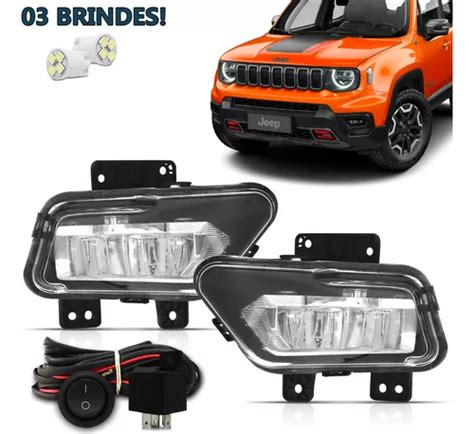 Kit Farol De Milha Neblina Jeep Renegade 2022 2023 Full Led Frete grátis