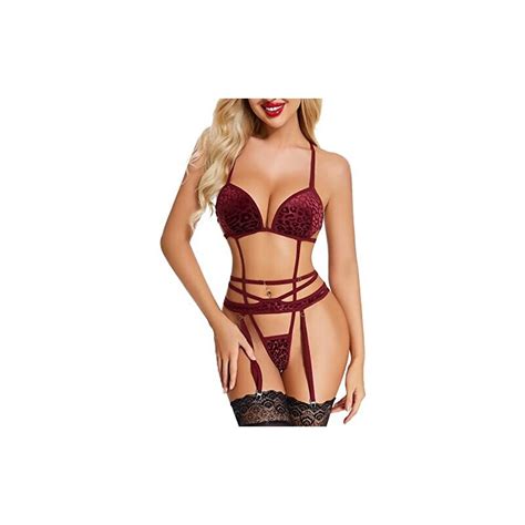 Adsexy Intimo Donna Sexy Lingerie Completo Bretelle Intimo Siamese