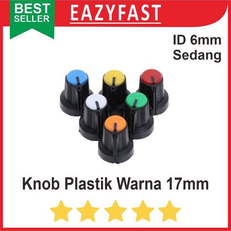 Jual Knob Knop Potensio Warna Tutup Potensiometer Putar Volume Adjust