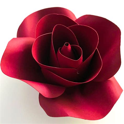 Rose Bud Pdf Templates For Paper Flowers Become A Rose Digital Version