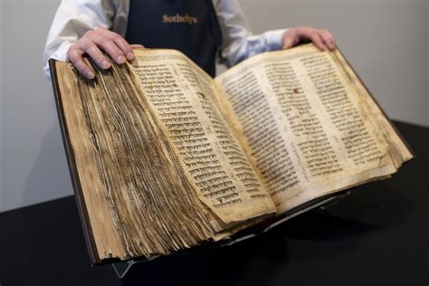 World S Earliest Over Year Old Hebrew Bible Sells For M