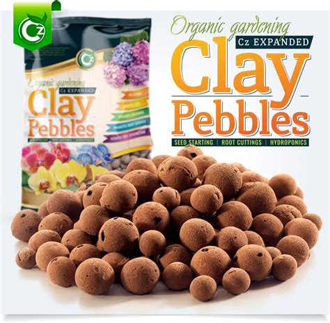 Organic Hydroton Leca Expanded Clay Pebbles Grow Media Orchids