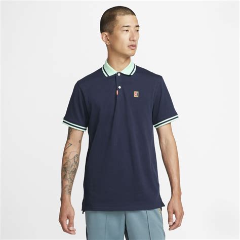 The Nike Slim Fit Polo Obsidianmint Foam Mens Clothing Pro