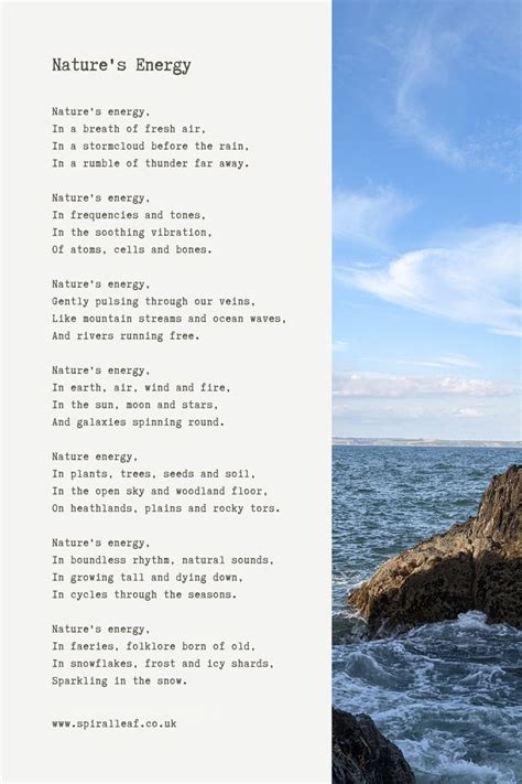 Natures Energy Poem