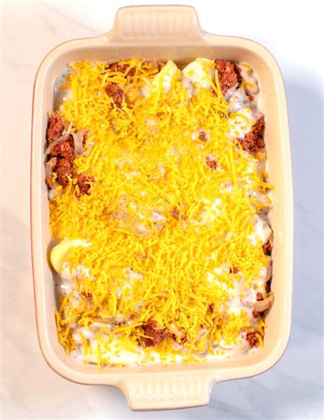 Easy Hamburger Potato Casserole Recipe Contentedness Cooking