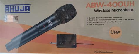 Ahuja ABW 400UH Wireless UHF Microphone Amazon In Musical Instruments